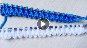 VERY EASY KNITTING RUBBER MAKING; double flirty tire making