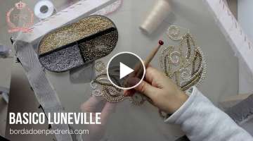 Luneville embroidery course / Drum embroidery / First lesson / luneville technique / embroidered ...