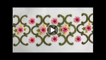 Border Stitch For Beginners / Brazilian Embroidery Stitch / Embroidery For All Over