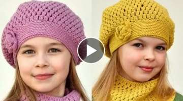 Pleat Stitch Crochet Cap Description All Sizes / Pleat Stitch Crochet Cap