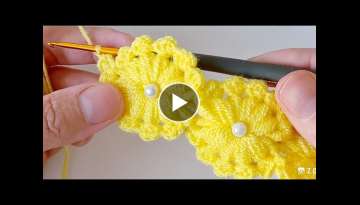 Super easy knitting Crochet motif model bandana