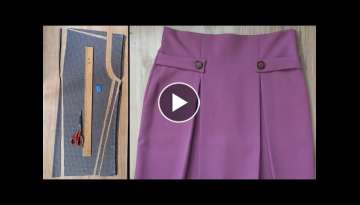 Cut and sew pants + skirt / Easy way for beginners