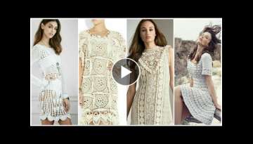 The most glamorous crochet dress design / top blouse long maxi design for women fashion