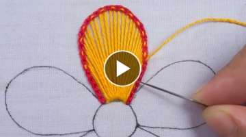 Top Modern hand embroidery unique stitch / flower design making easy sewing tutorial
