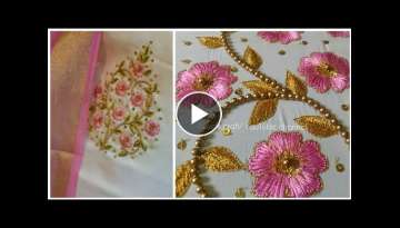 Ari Work Embroidery / Flower Fill Sticks / Blouse / Basket Design