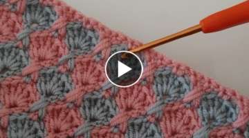 Quick & Easy crochet baby blanket pattern for beginners