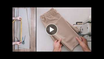 Cut and sew pants in/ [5] simplified steps 