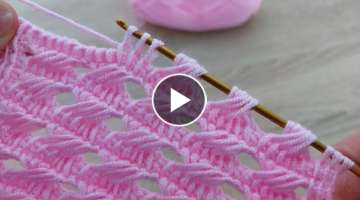 Super easy Tunisian weave pattern / Very easy very beautiful Tunisian weave pattern conference