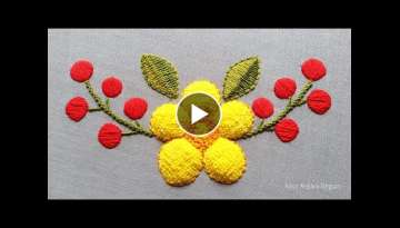 Decorative Hand Embroidery Idea With Cotton / Gorgeous Embroidery Design / Embroidery Inspiration