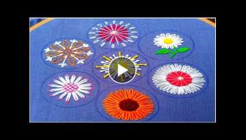 Extraordinary Hand Embroidery flower stitch / Exceptional All over hand Embroidery