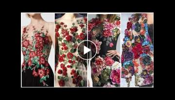 3d Brazilian and Mexican hand embroidery stylish designer dresses for ladies