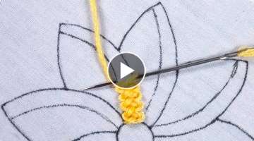 hand embroidery new super easy braided stitch elegant flower design