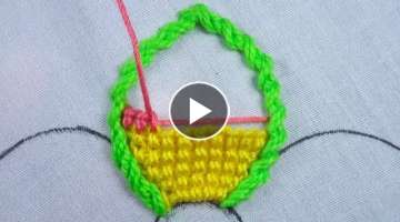 New hand embroidery gorgeous easy flower design on fabrics with easy following tutorial
