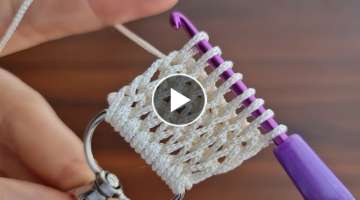Super easy crochet knitting belt pattern / Making eye-catching knitting patterns very easy